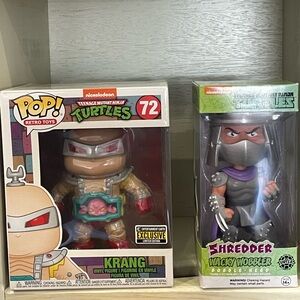 TMNT Funko Bobblehead Villians: Krang & Shredder